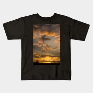 Sunset in Orange and Blue Kids T-Shirt